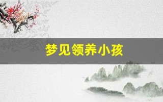 梦见领养小孩(做梦领养个孩子)
