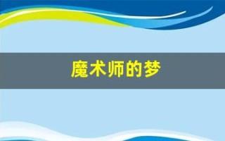 魔术师的梦(魔术师的梦幻之旅中文版)