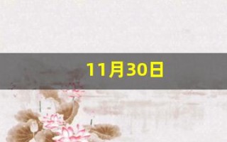 11月30日(11月30日是什么星座)