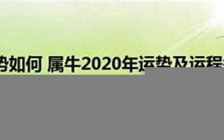 属牛的2020年运势如何(属牛的24年运势如何)