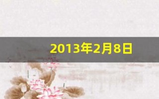 2013年2月8日(2013年2月8日属龙还是蛇)
