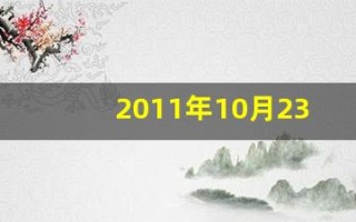 2011年10月23日(2011年10月23日出生)