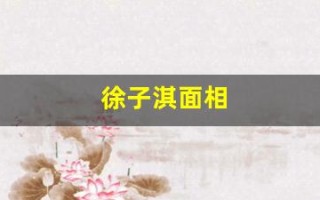 徐子淇面相(徐子淇面相好到绝的原因)