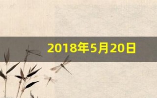 2018年5月20日(2018年5月20日到今天多少天)
