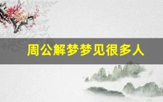 周公解梦梦见很多人(周公解梦梦见很多人排队)