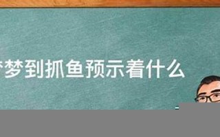做梦梦到抓鱼(做梦梦到抓鱼抓了好多鱼)